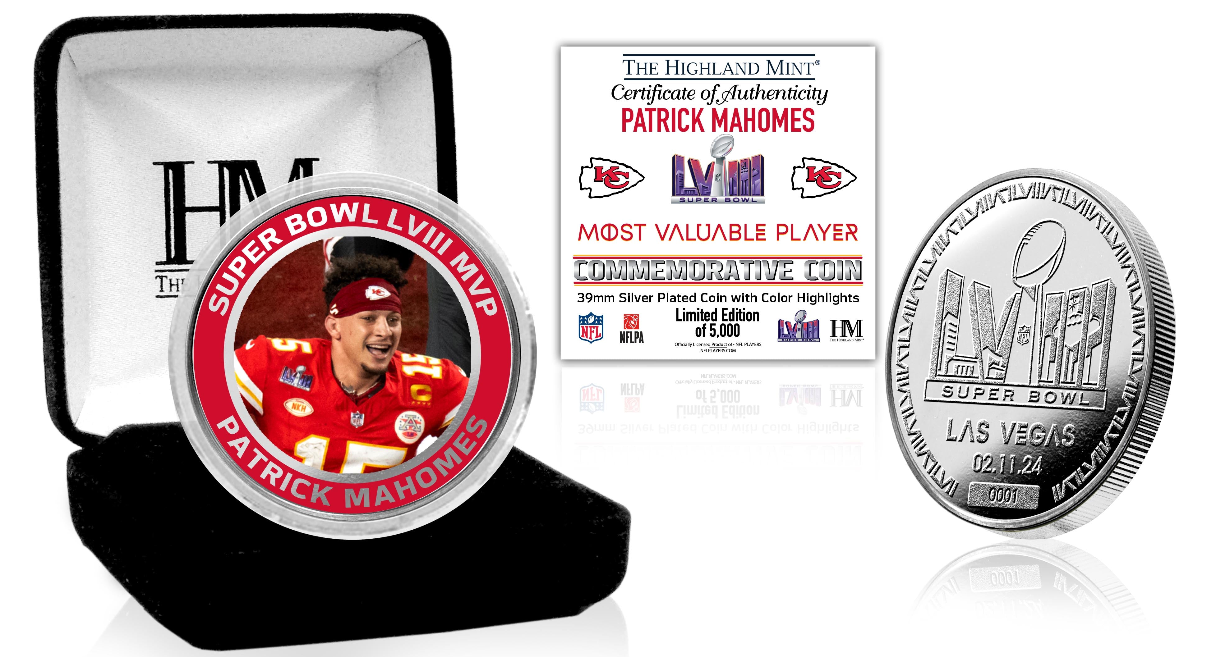 Patrick Mahomes Kansas City Chiefs Super Bowl LVIII MVP Silver Mint Co
