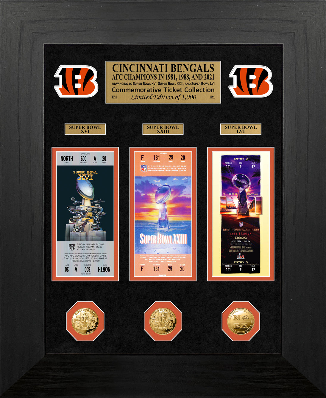 Cincinnati Bengals Super Bowl Ticket Collection