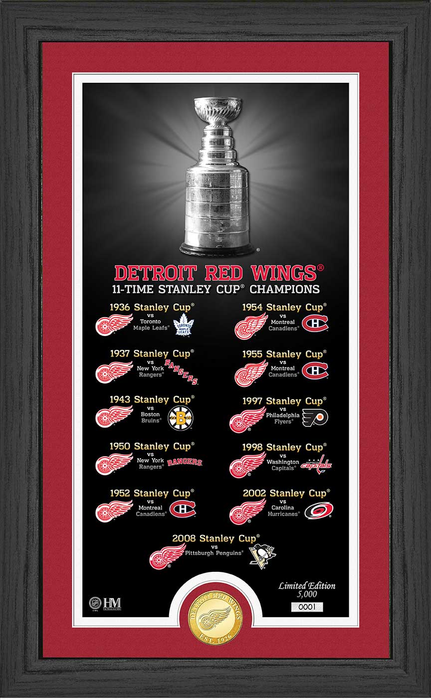  Detroit Red Wings 11 Time Stanley Cup Champions