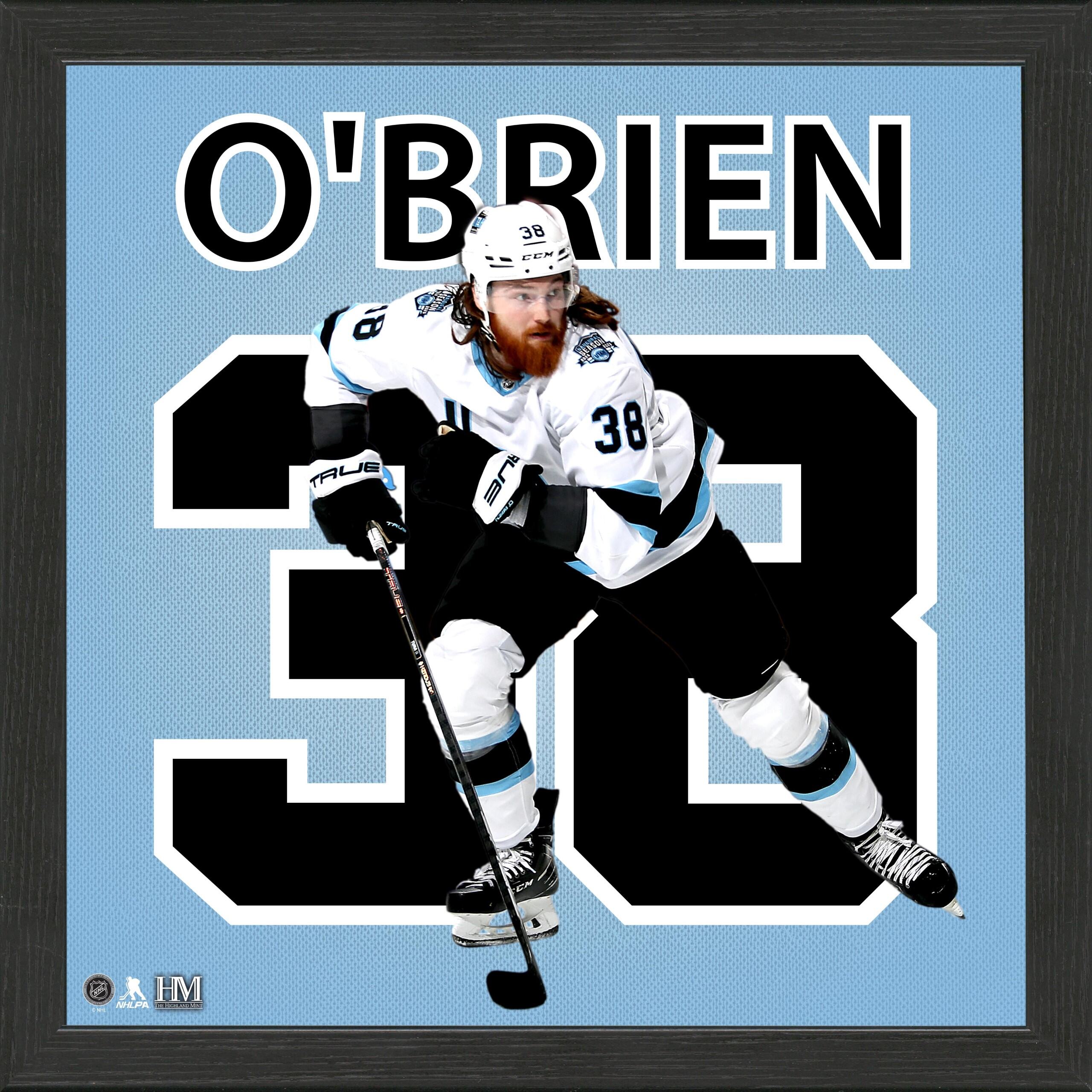 Liam O'Brien Utah Hockey Club Impact Jersey Frame