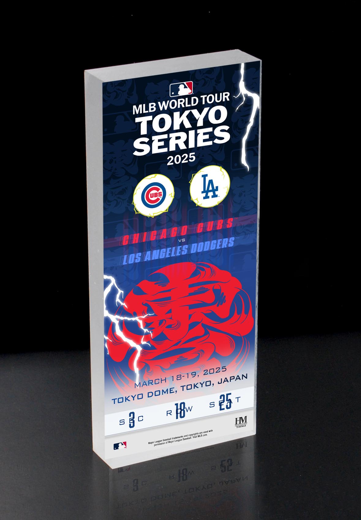 2025 Tokyo Series Ticket Acrylic Block