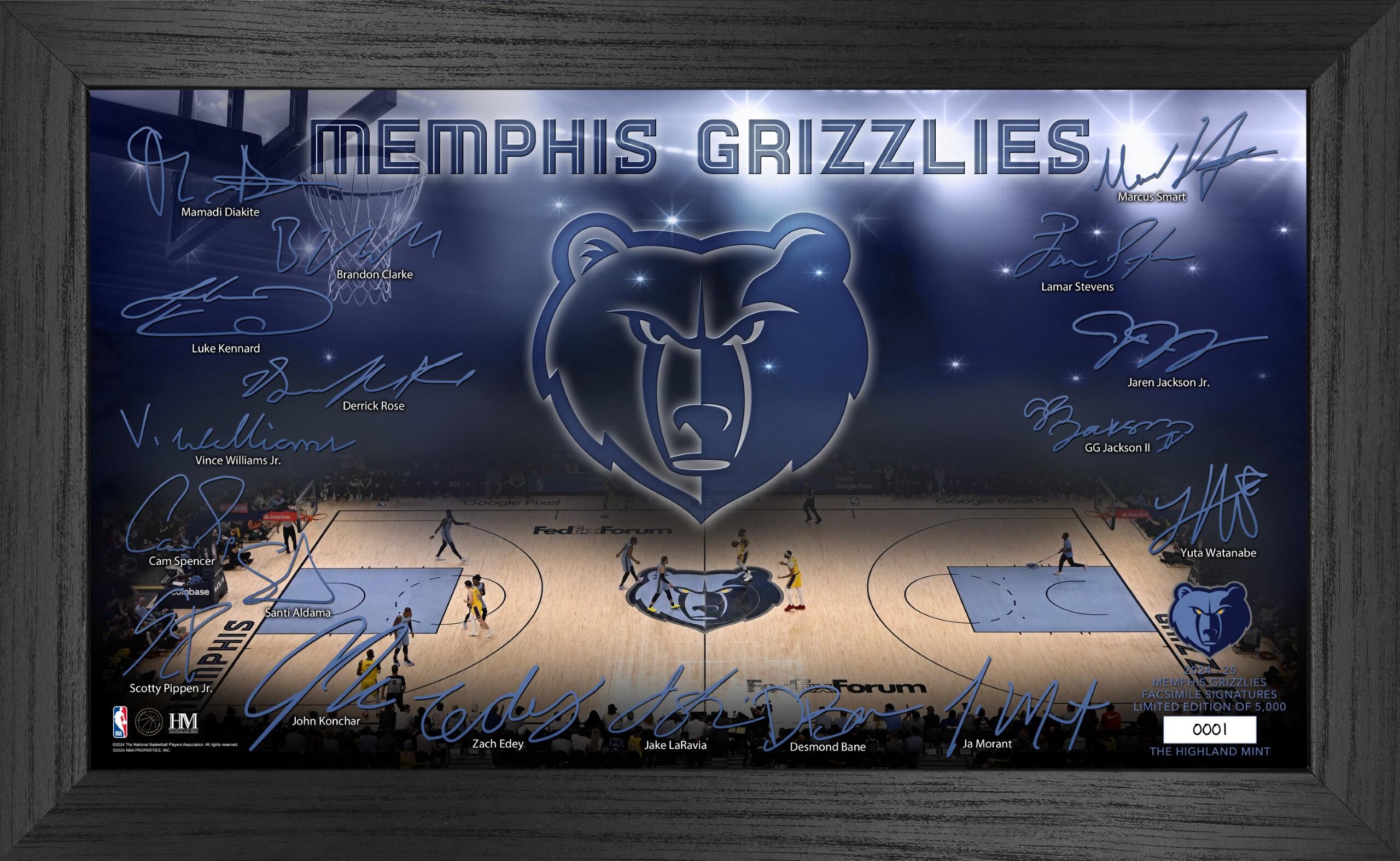 Memphis Grizzlies 2024-25 Signature Court