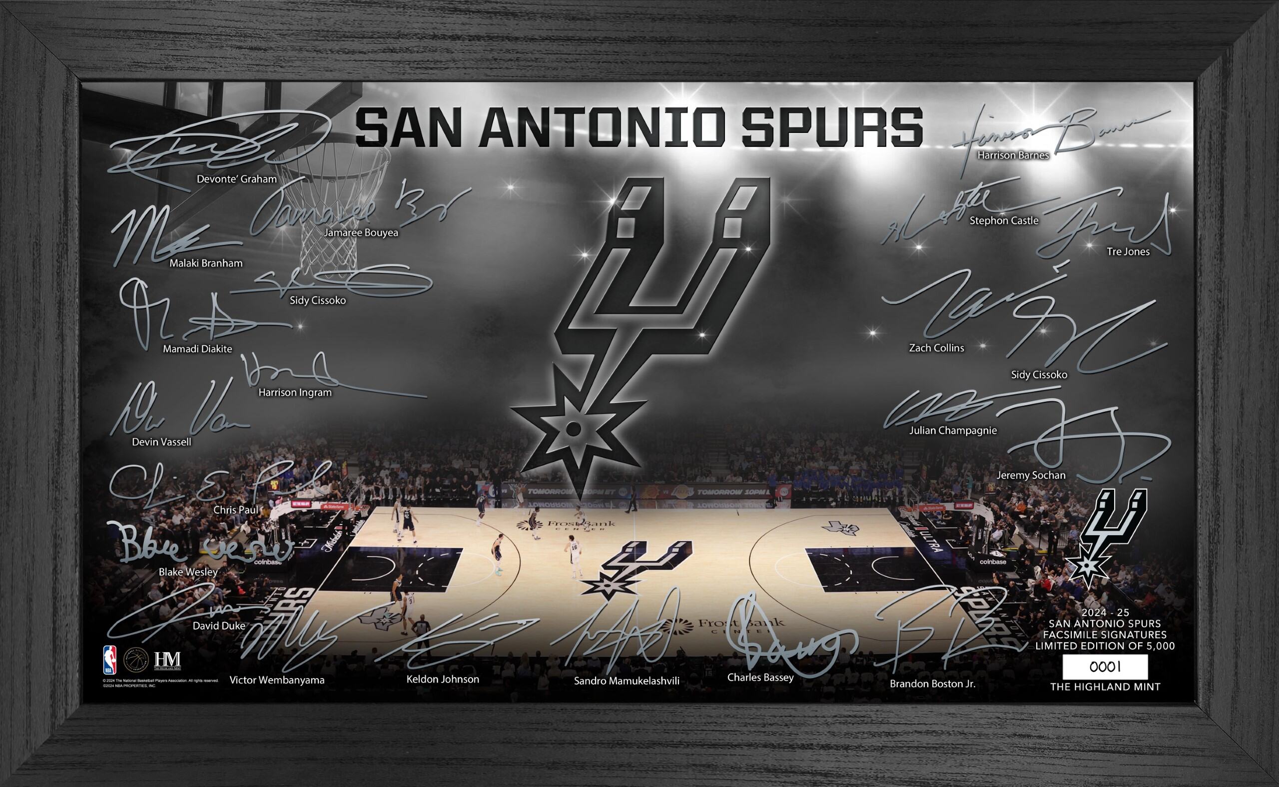 San Antonio Spurs 2024-25 Signature Court