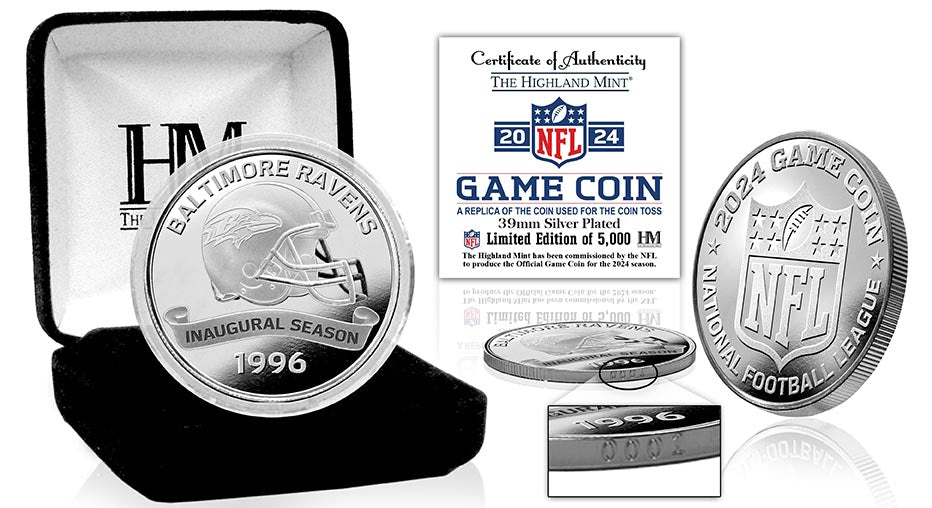 Baltimore Ravens NFL 2024 Coin Toss Silver Coin