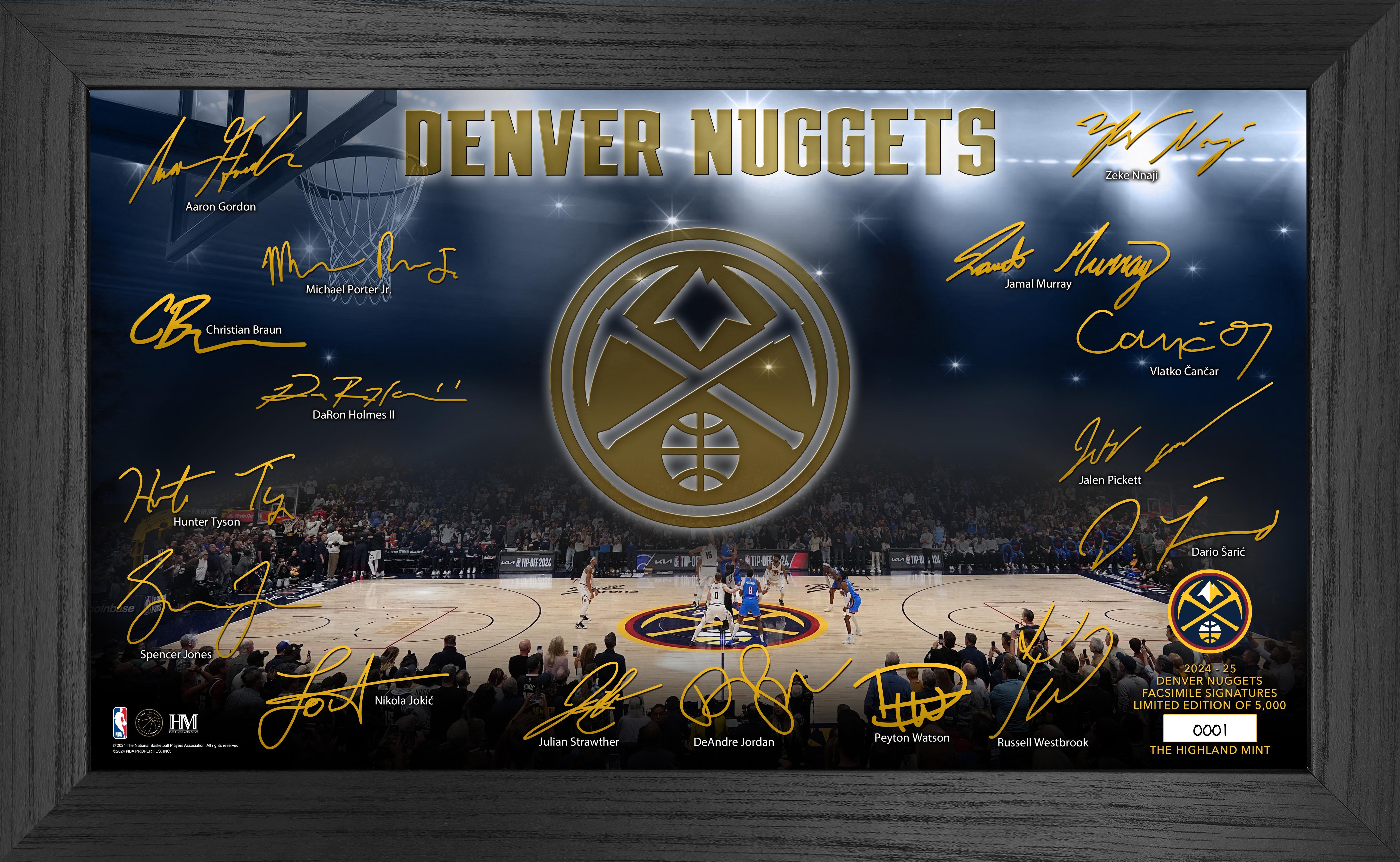 Denver Nuggets 2024-25 Signature Court