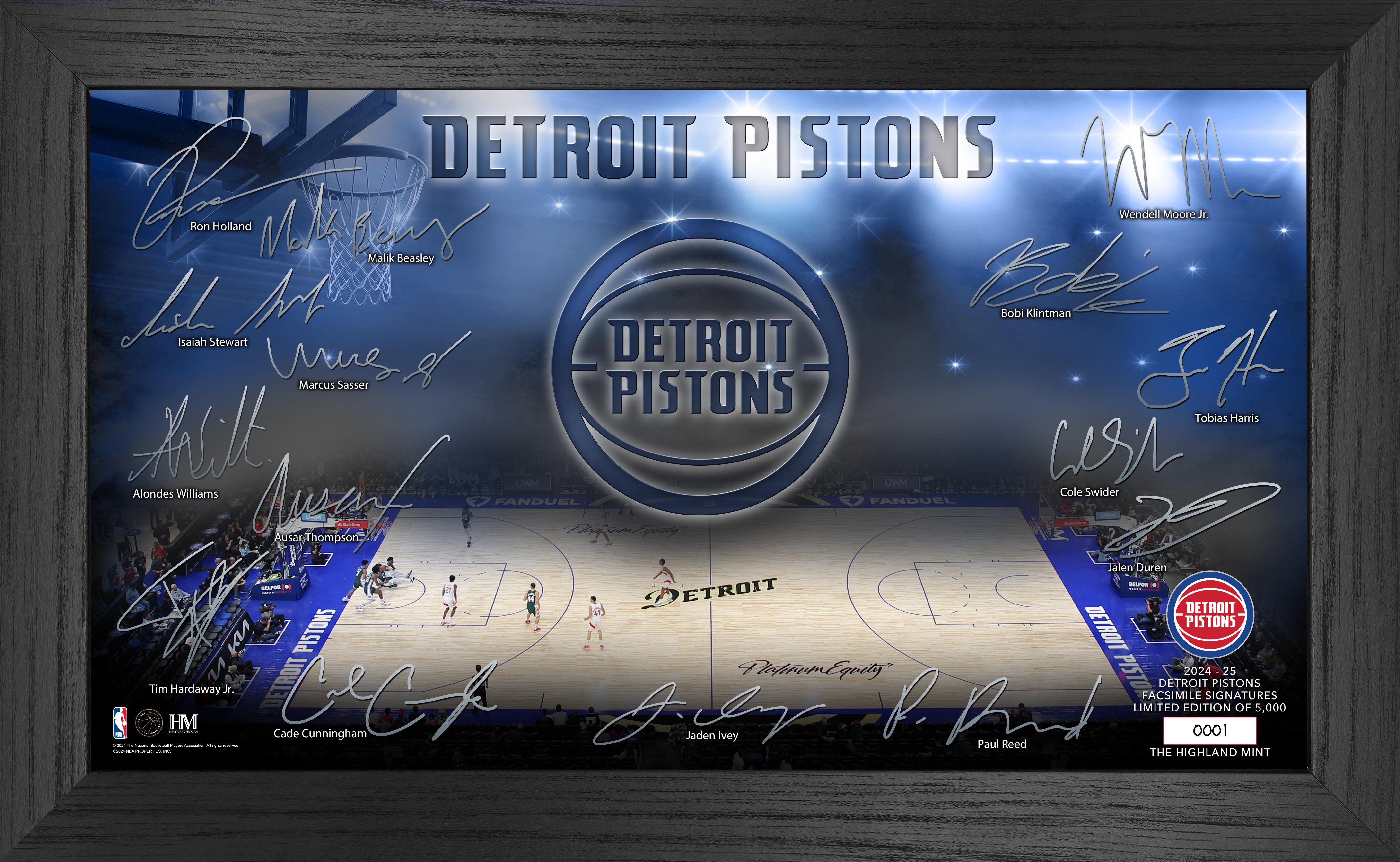 Detroit Pistons 2024-25 Signature Court