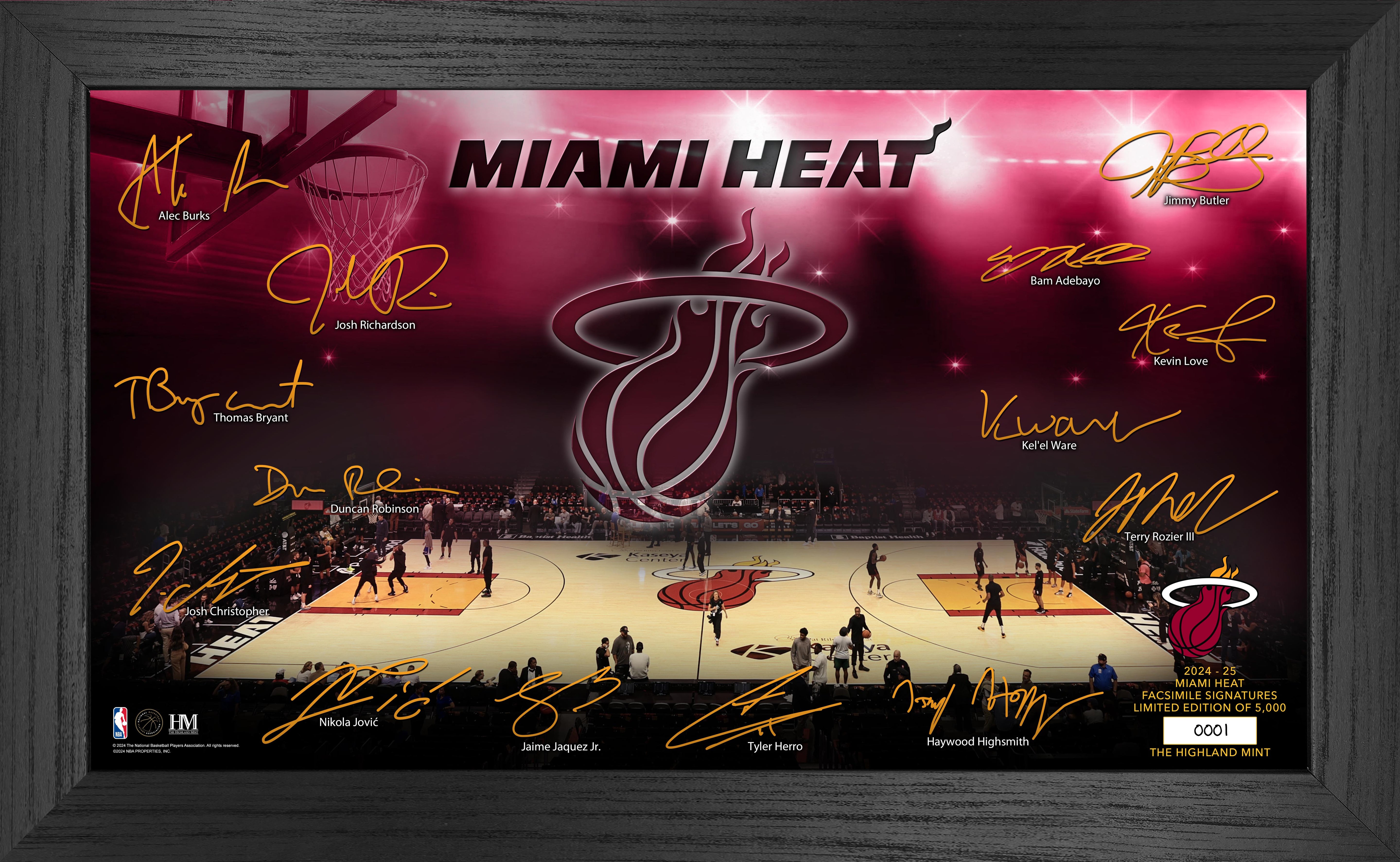 Miami Heat 2024-25 Signature Court