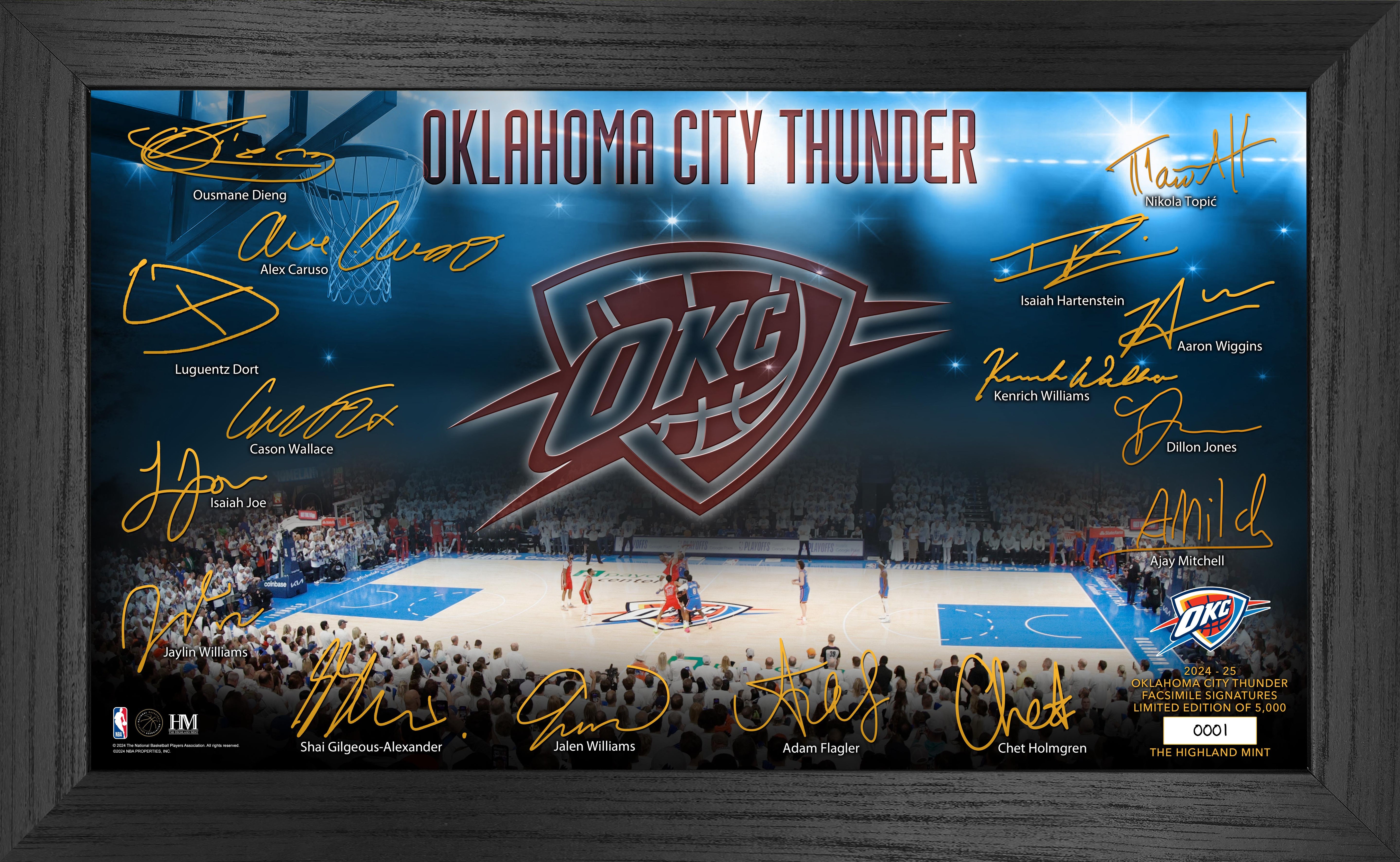 Oklahoma City Thunder 2024-25 Signature Court