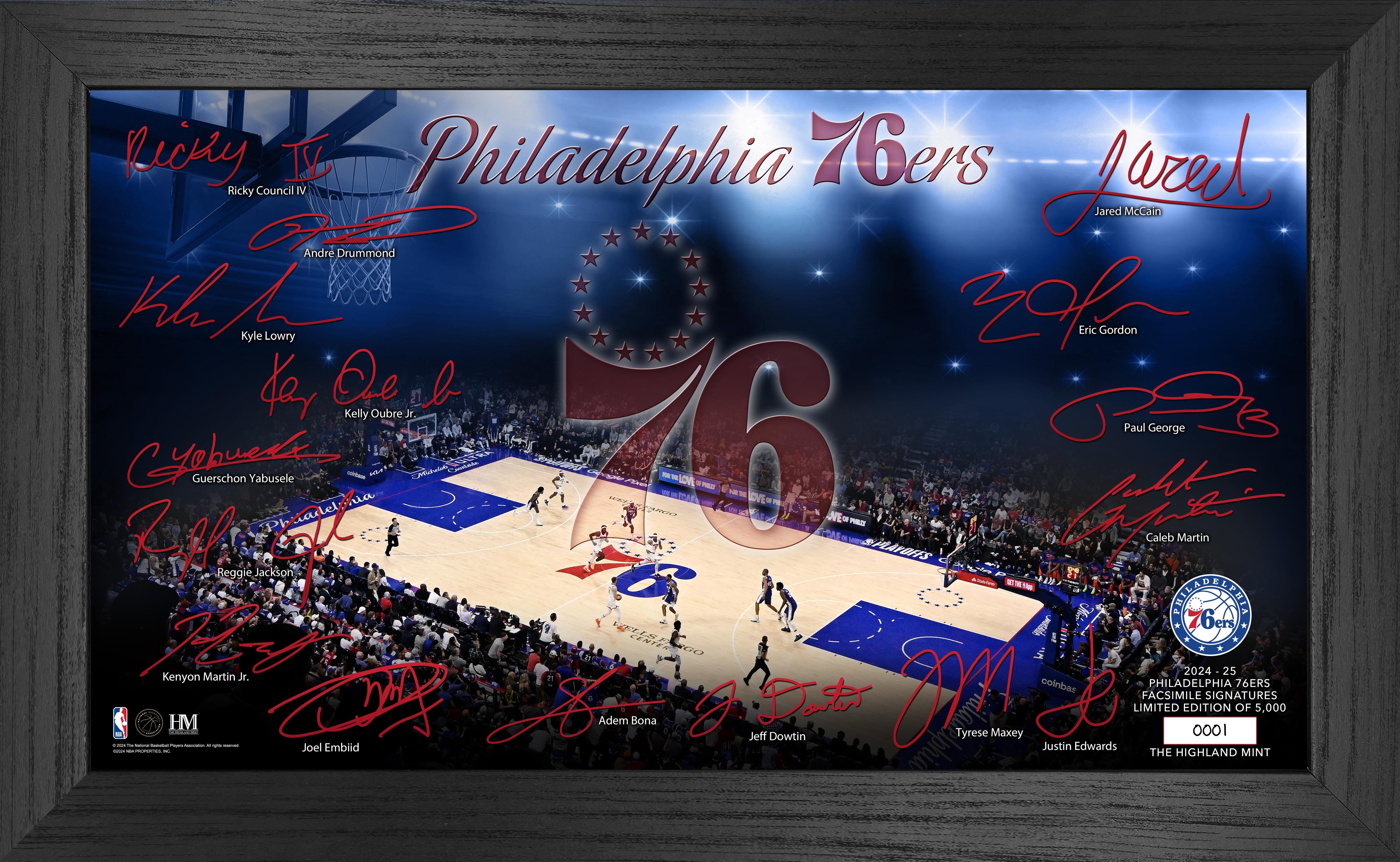 Philadelphia 76ers 2024-25 Signature Court