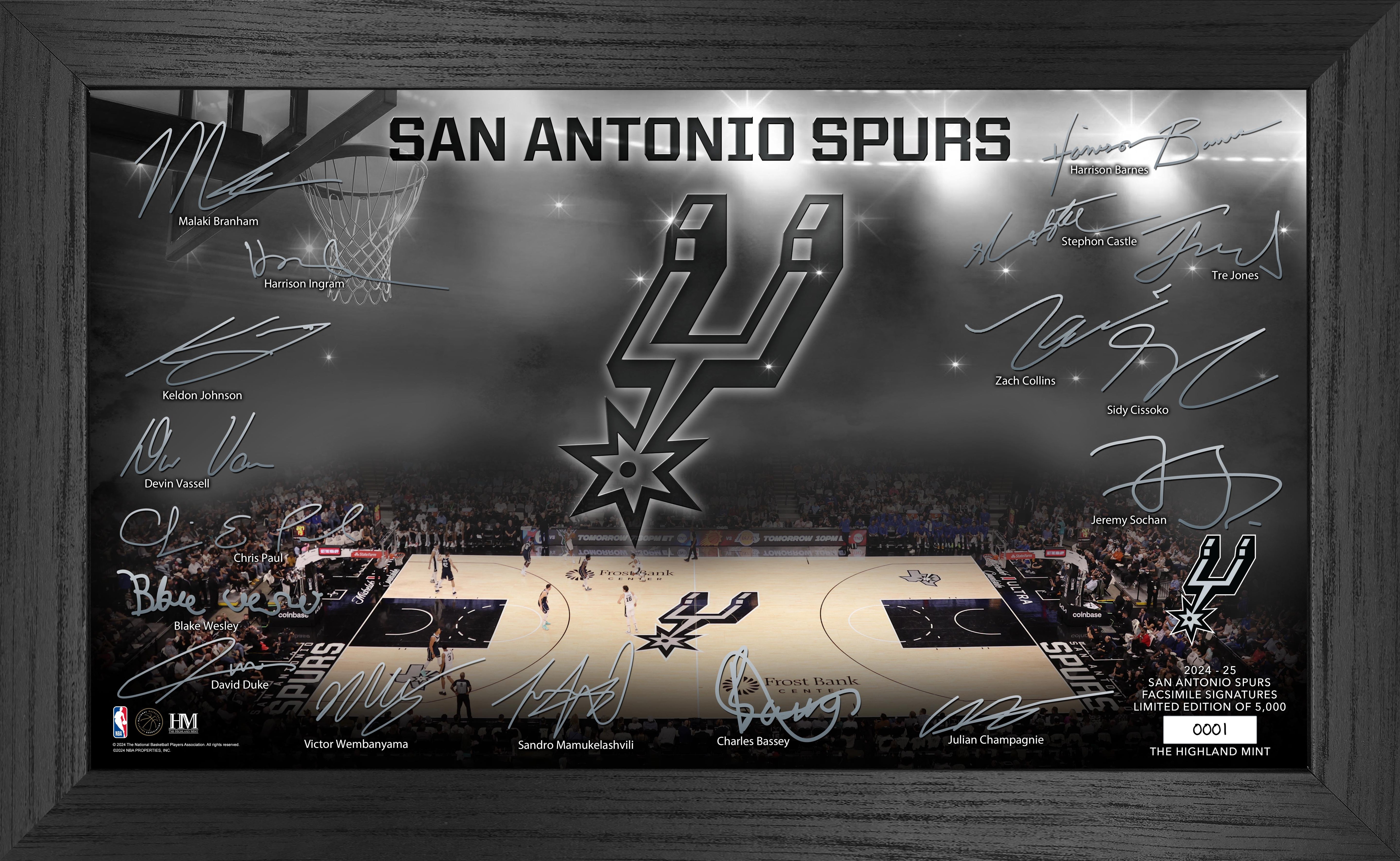 San Antonio Spurs 2024-25 Signature Court