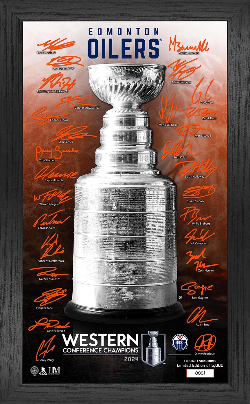 Edmonton Oilers 2024 Signature Frame Stanley Cup Frame