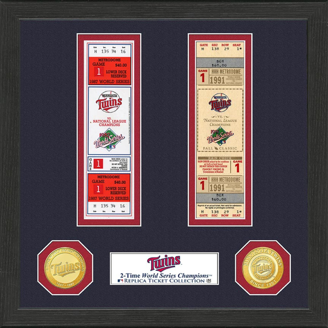 Minnesota Twins World Series Ticket Collection