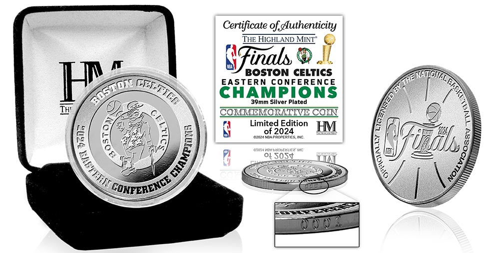 Boston Celtics 2024 NBA Eastern Conference Champions Silver Coin