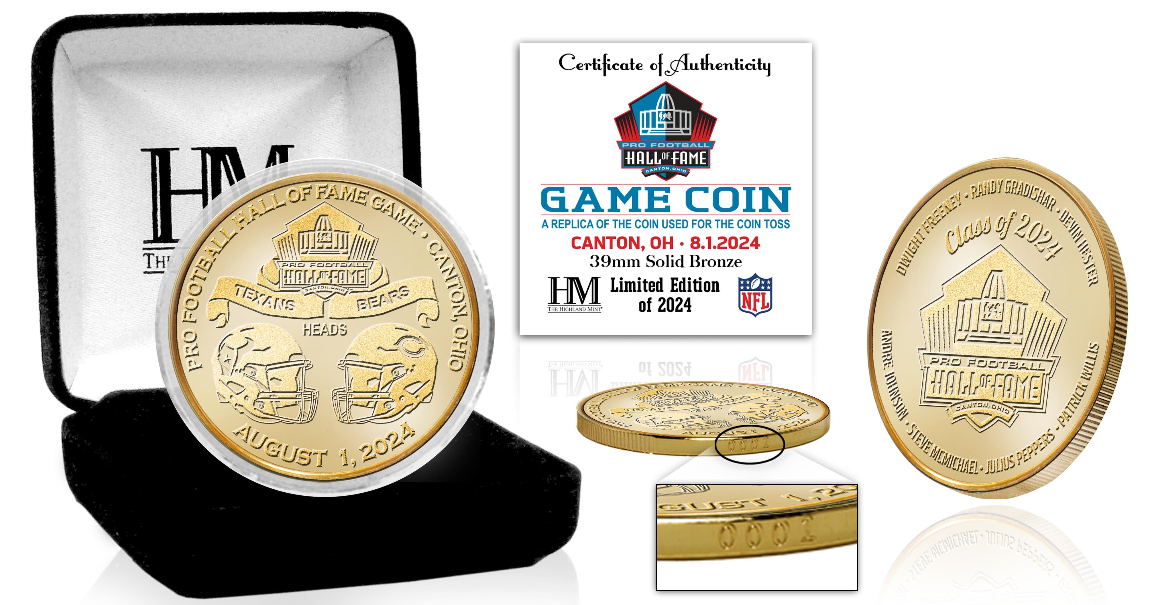2024 Hall of Fame Game Bronze Flip Coin