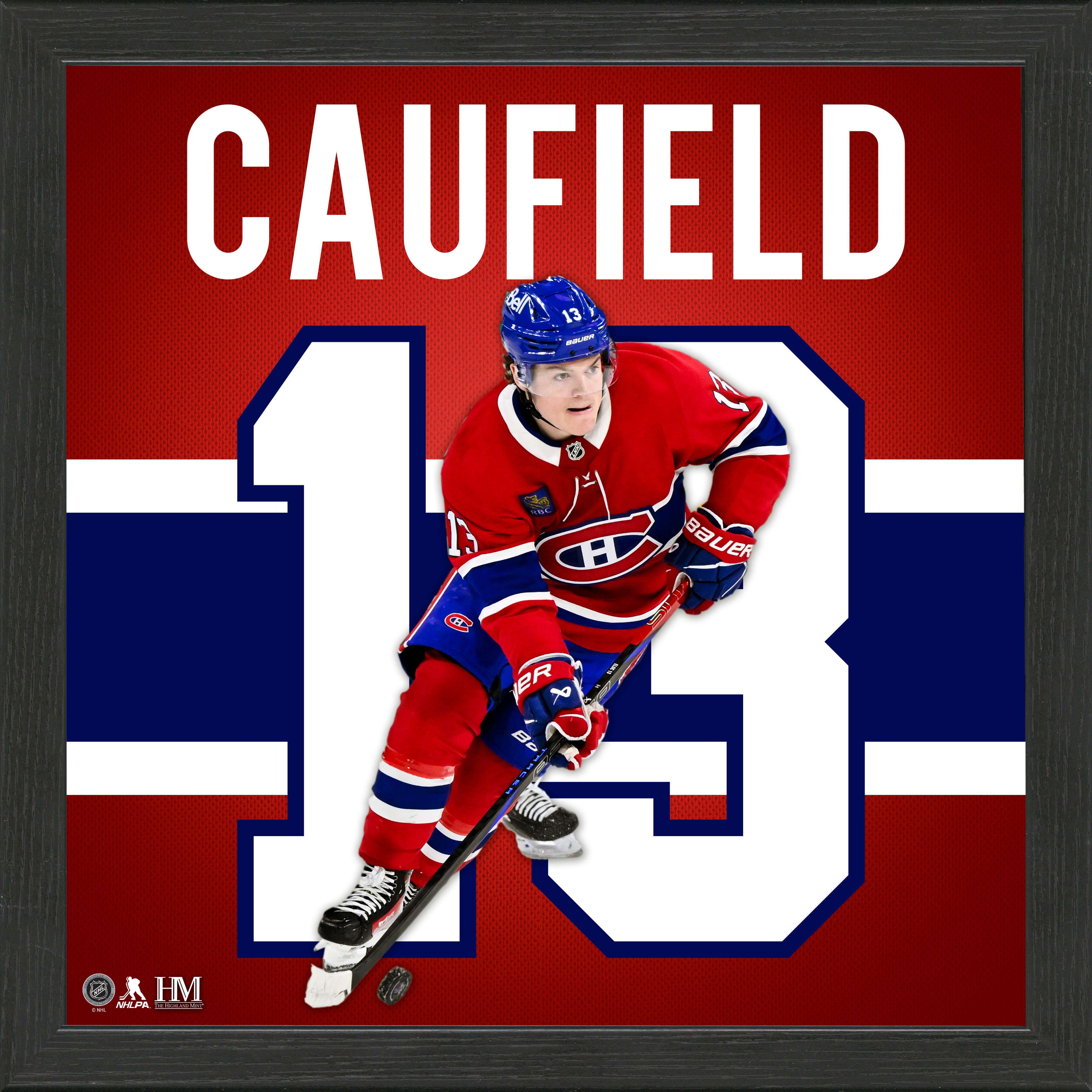 Cole Caufield Impact Jersey Frame