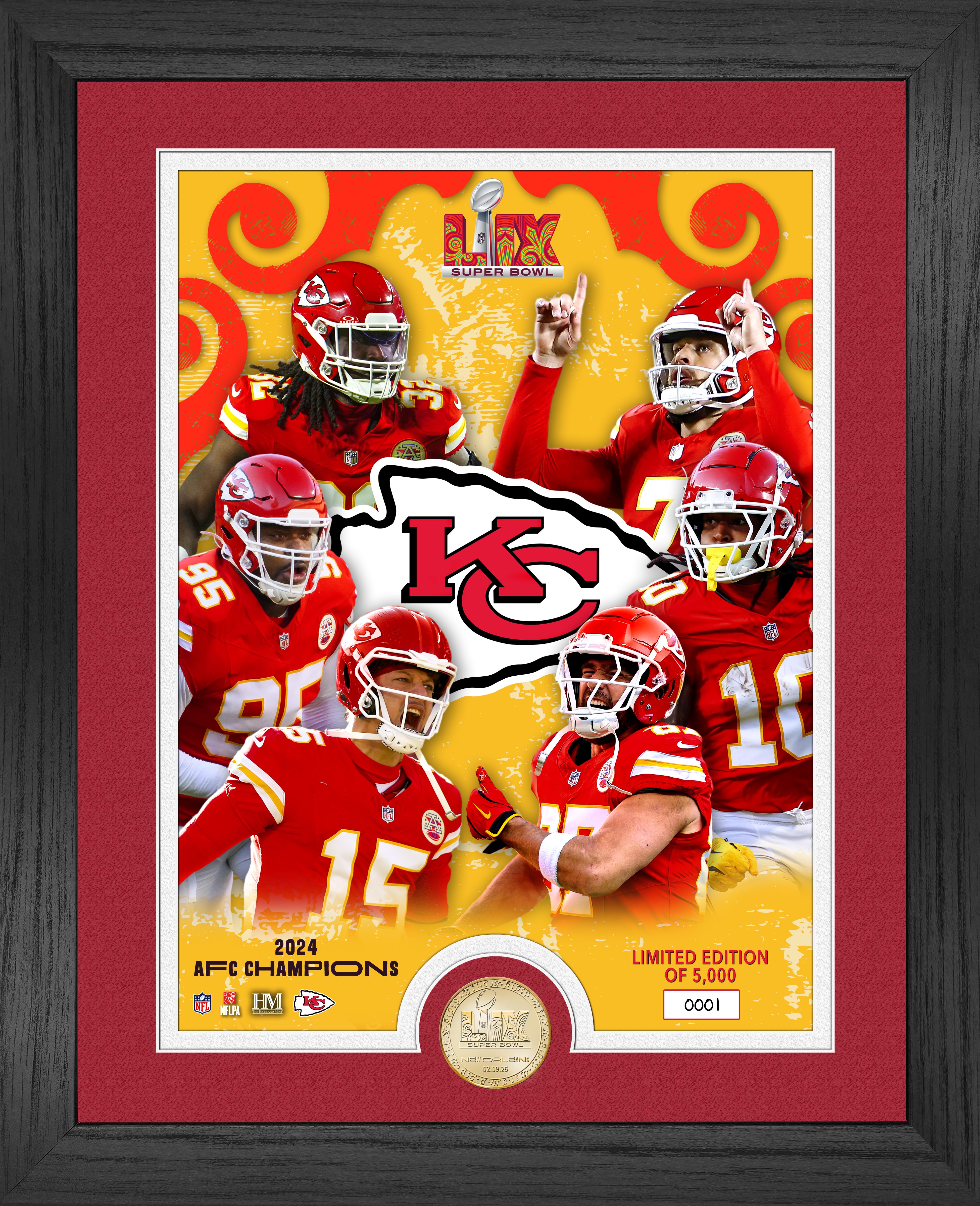 Kansas City Chiefs Super Bowl LIX Team Force Photo Mint