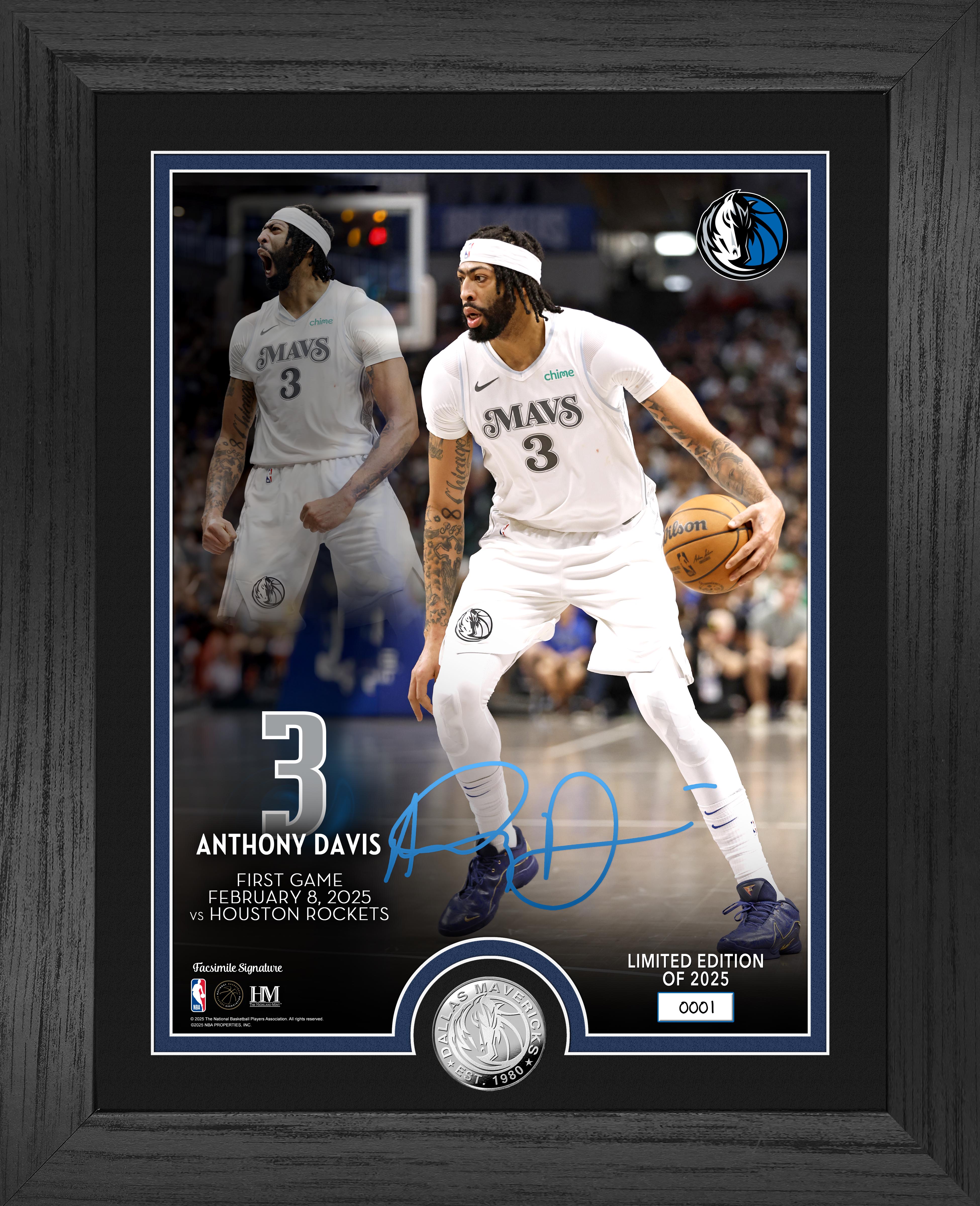 Anthony Davis Dallas Mavericks Silver Coin Photo Mint