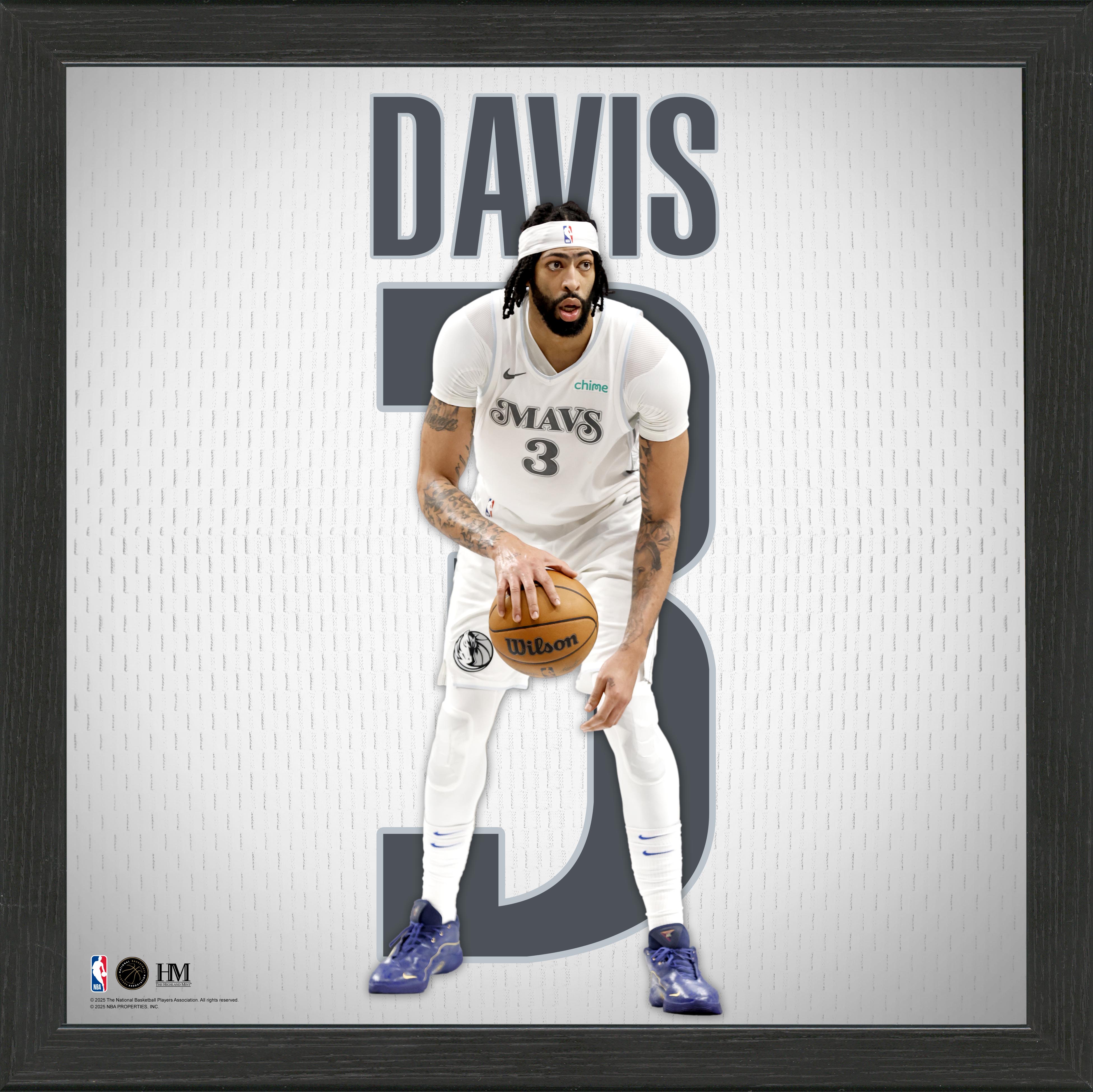 Anthony Davis Dallas Mavericks Impact Jersey Frame