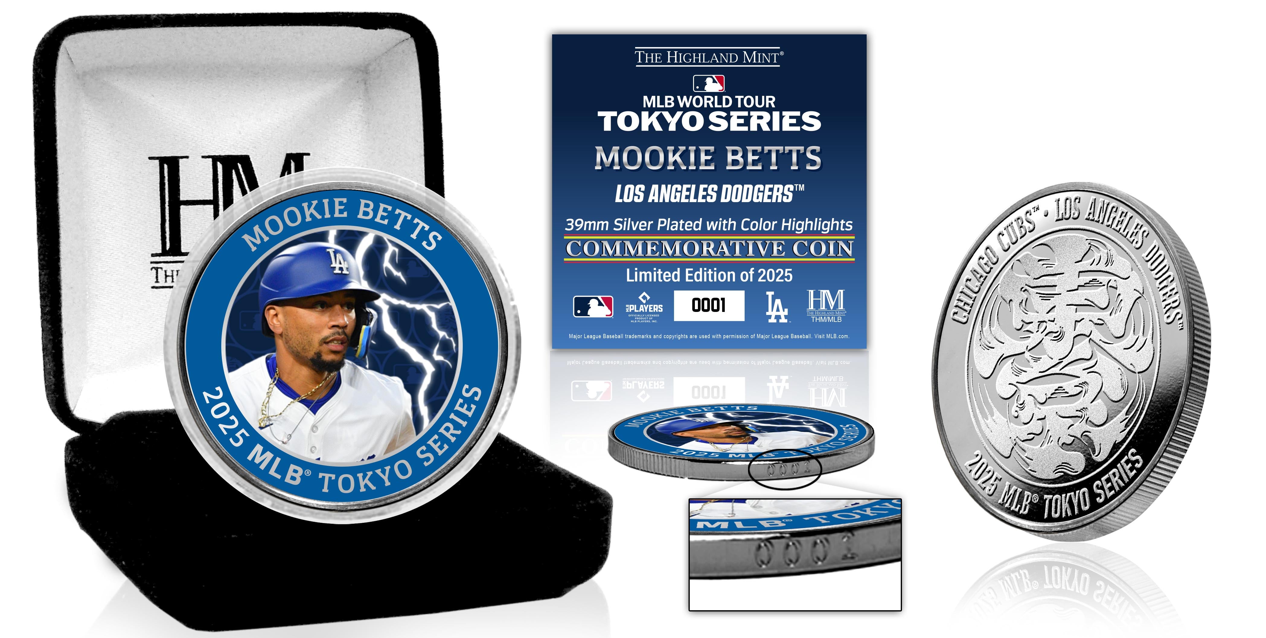 Mookie Betts 2025 Tokyo Series Silver Color Coin