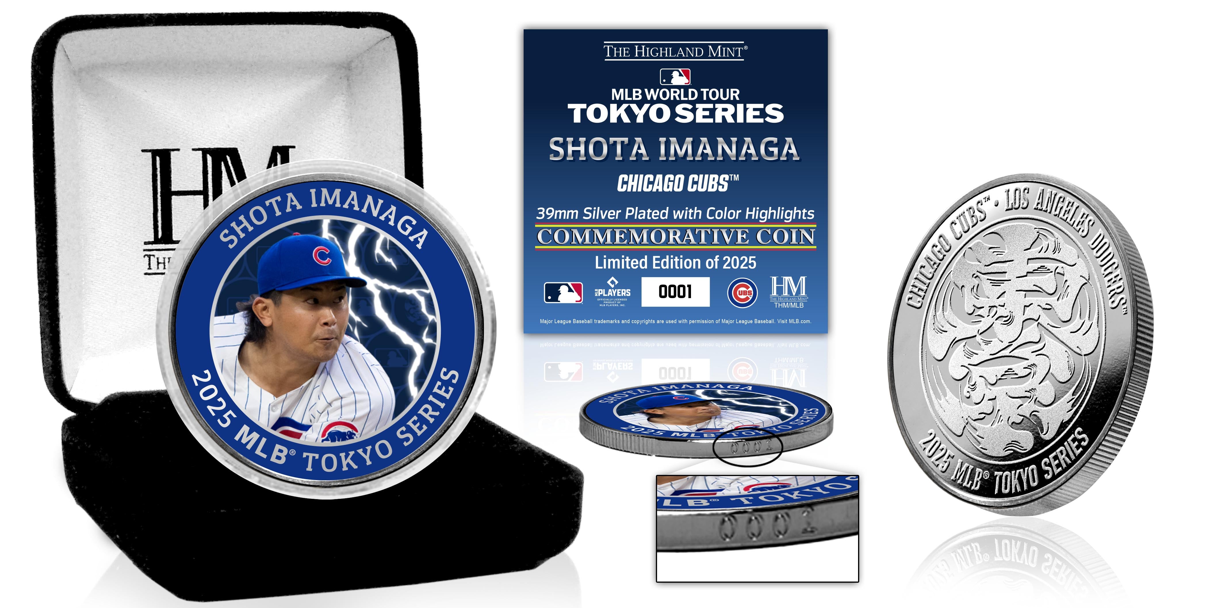 Shota Imanaga 2025 Tokyo Series Silver Color Coin