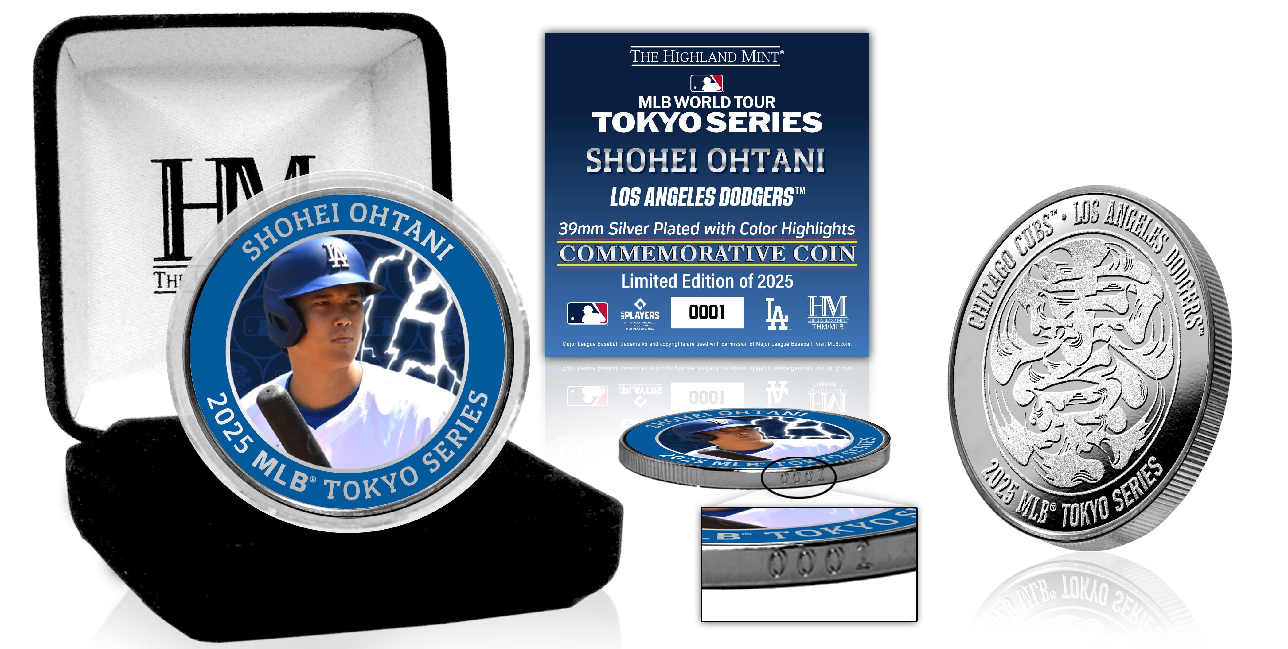 Shohei Ohtani 2025 Tokyo Series Silver Color Coin