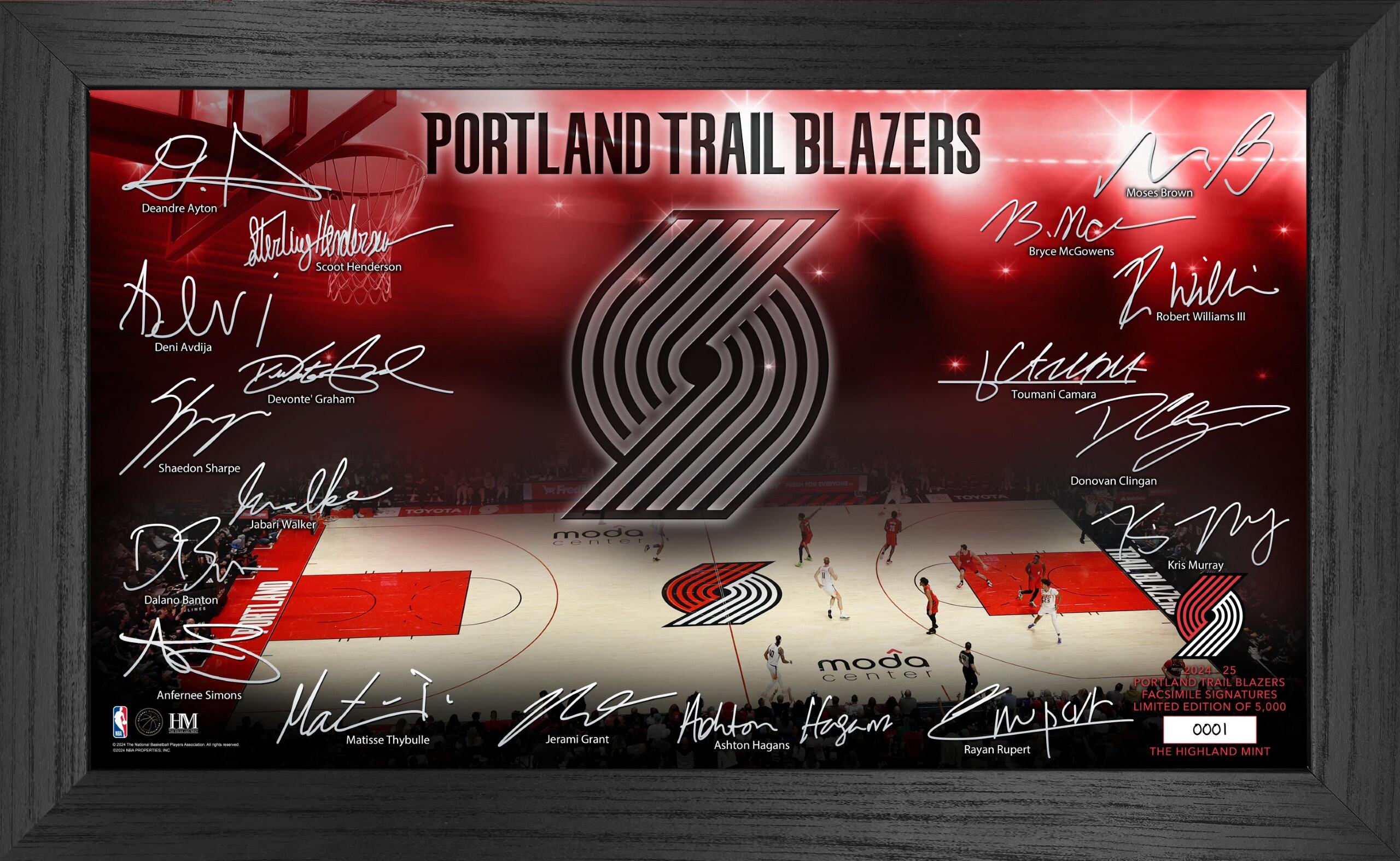 Portland Trail Blazers 2024-25 Signature Court