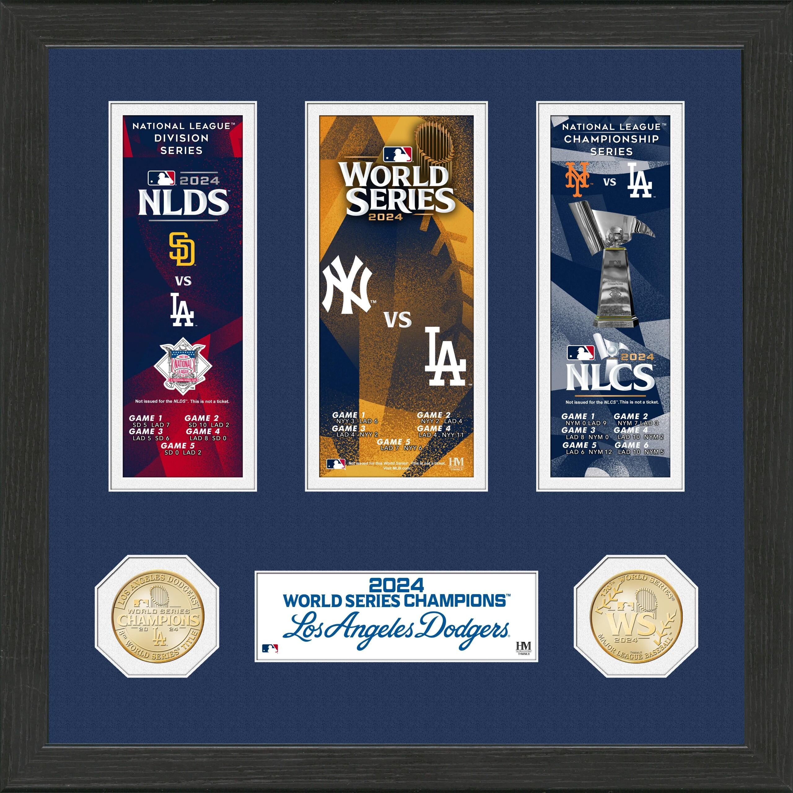 LA Dodgers Road to the 2024 World Series Ticket Bronze Coin Photo Mint