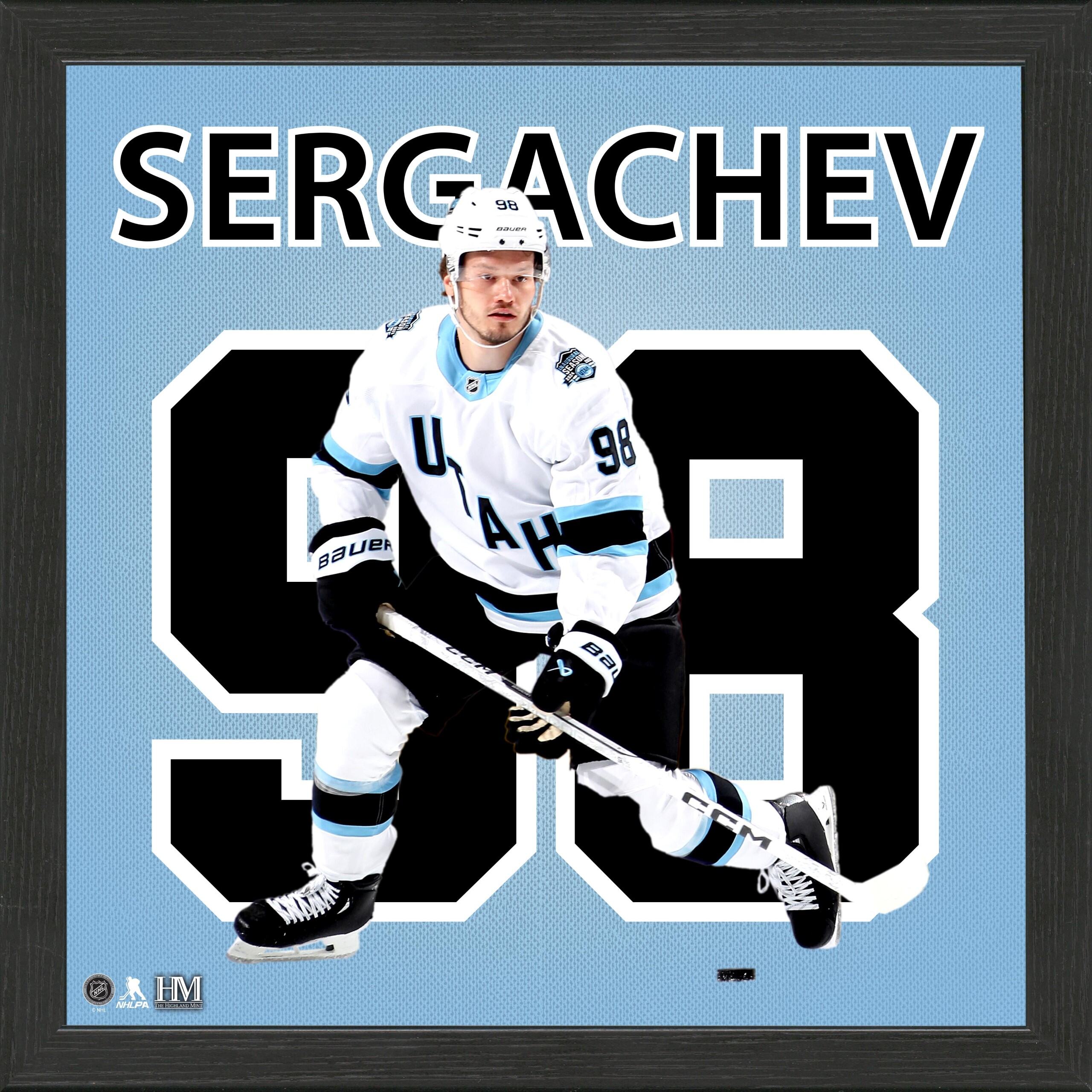 Mikhali Sergachev Utah Hockey Club Impact Jersey Frame