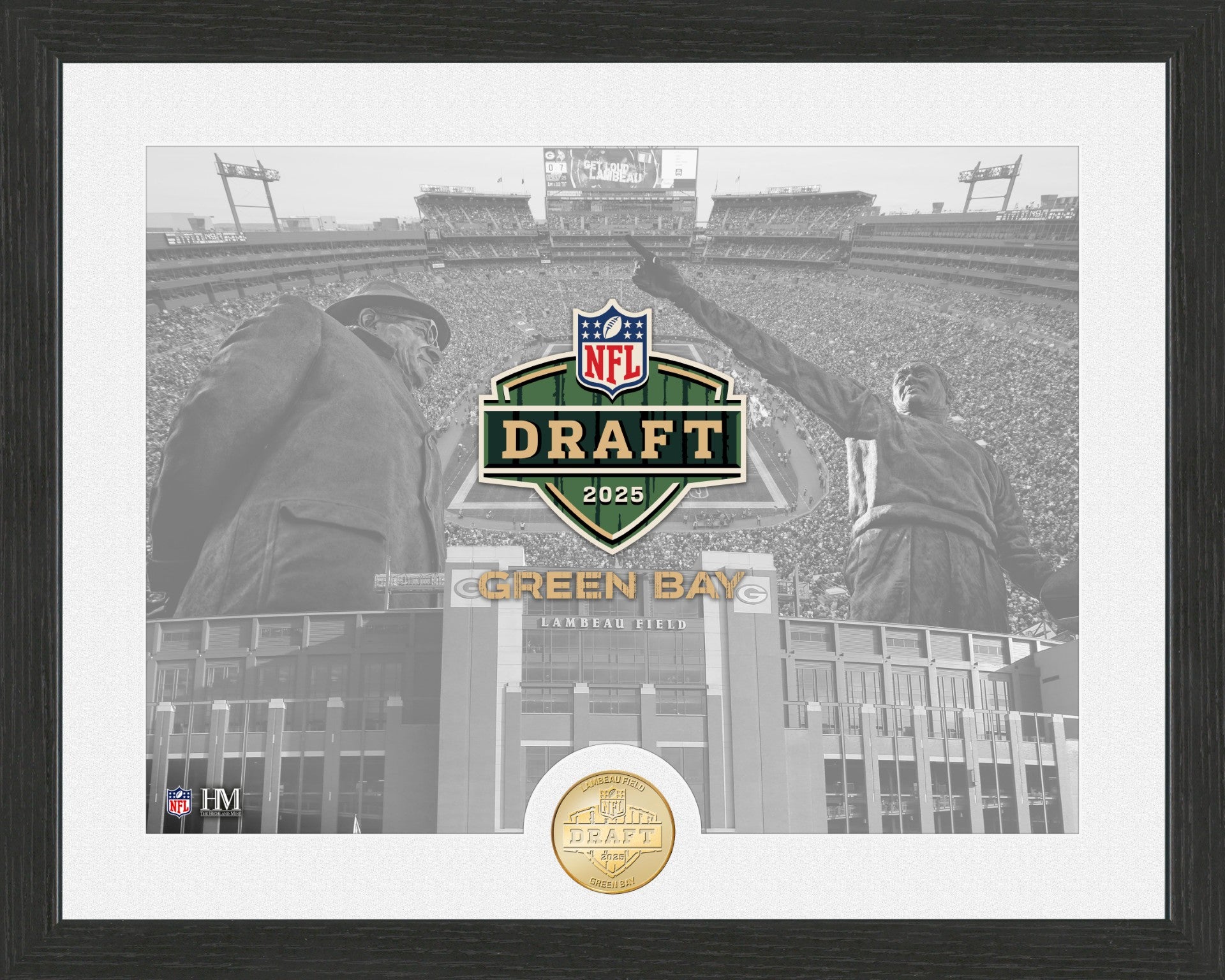 2025 NFL Draft at Lambeau Field Bronze Coin Photo Mint