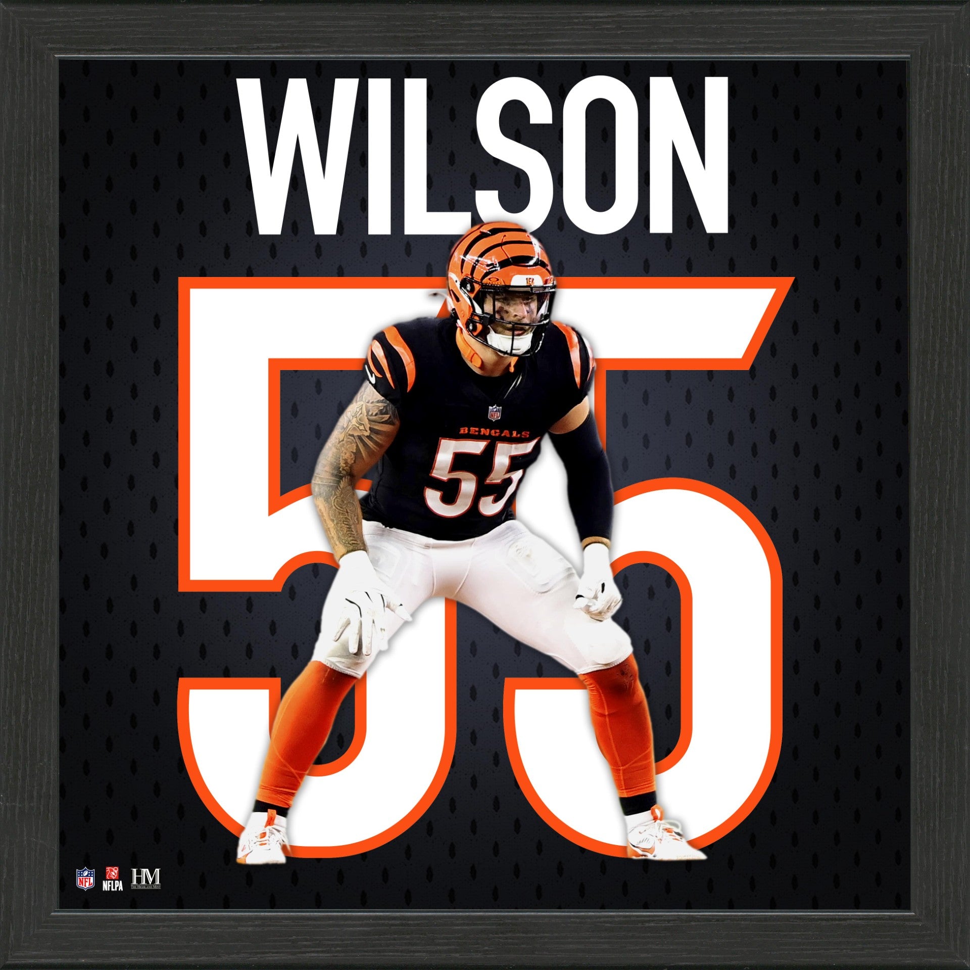 Logan Wilson Cincinnati Bengals Impact Jersey Frame