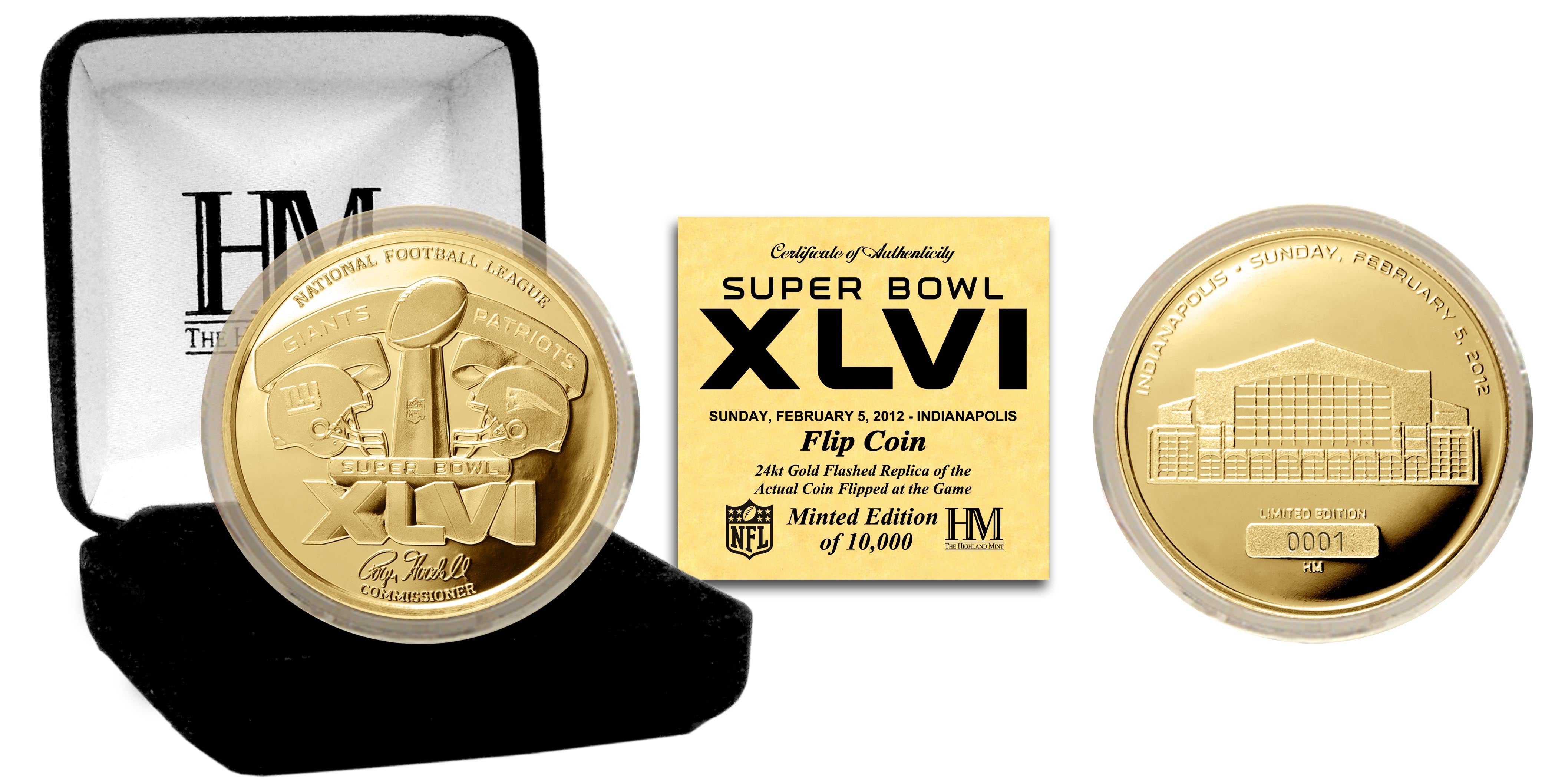 NY Giants Super Bowl shops XLII 24KT Gold