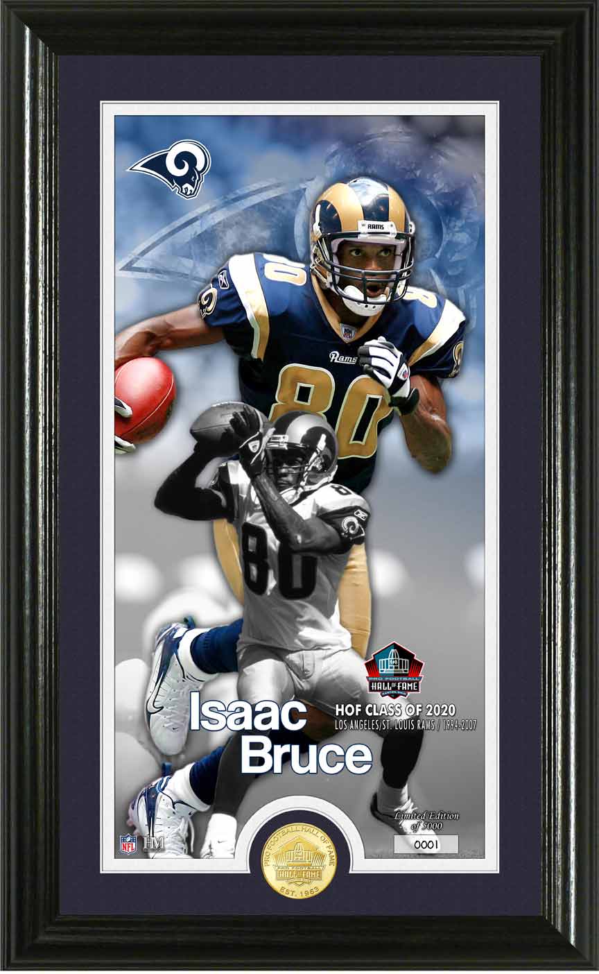 Isaac Bruce 2020 HOF Supreme Bronze Coin Photo Mint