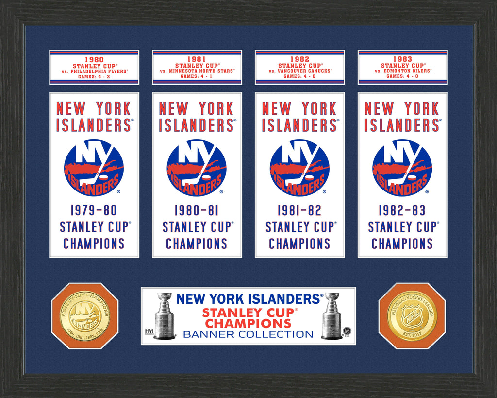 New York Islanders Stanley Cup Dynasty Banner 24×36 – GPS Sports