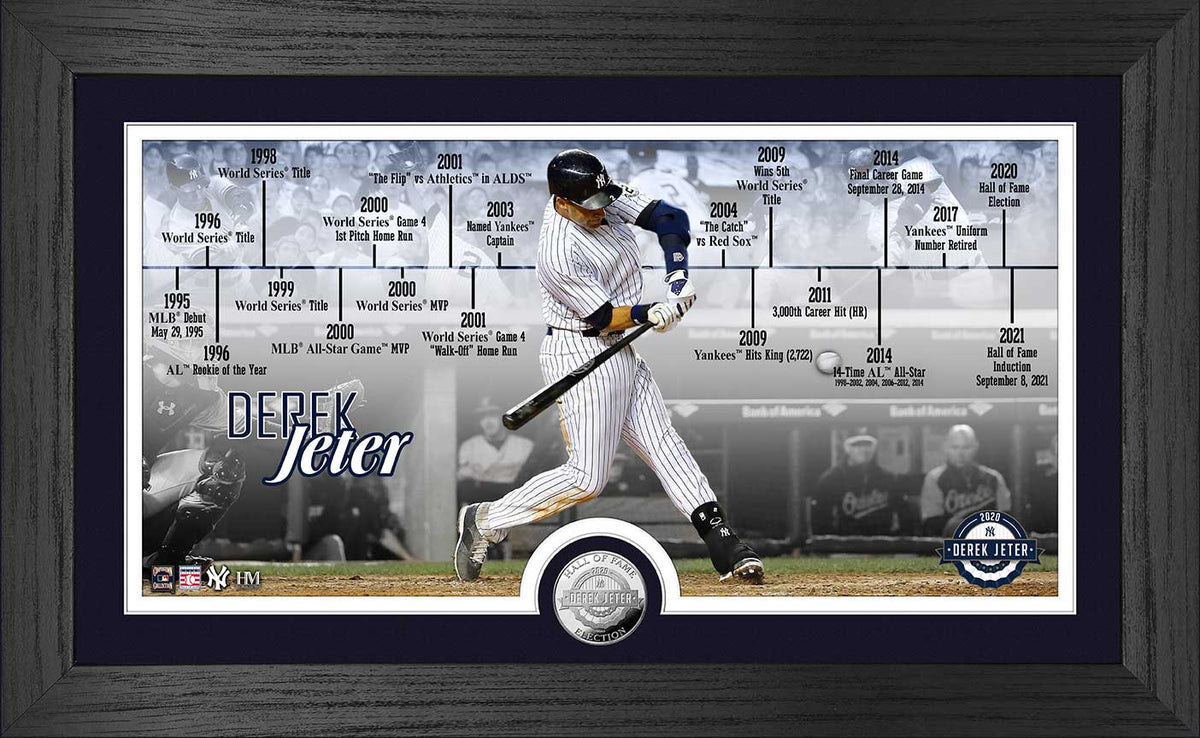 Derek Jeter 2020 HOF Induction Timeline Silver Coin Photo Mint