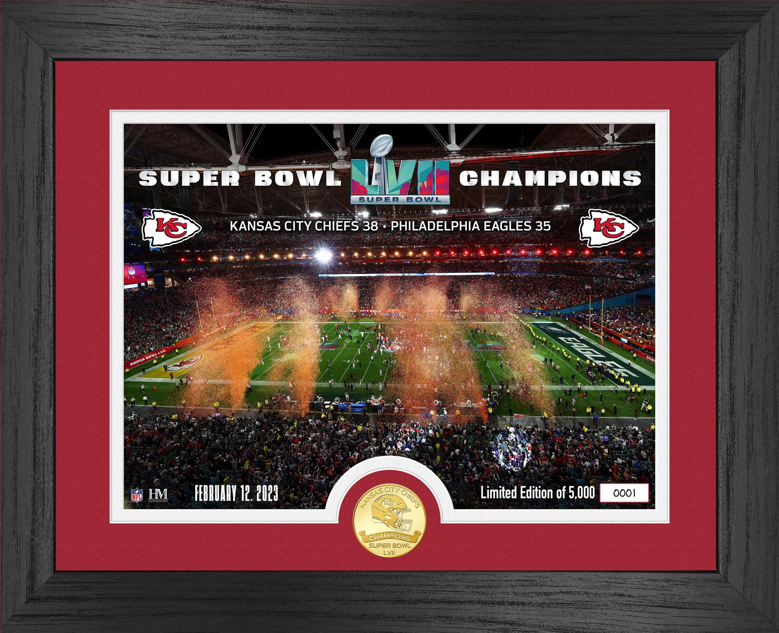 Kansas City Chiefs Super Bowl LVII Champions Celebration Bronze Coin P