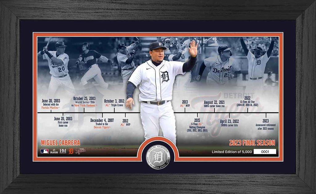 Highland Mint Miguel Cabrera 500th Career Commemorative Bronze Coin Photo  Mint