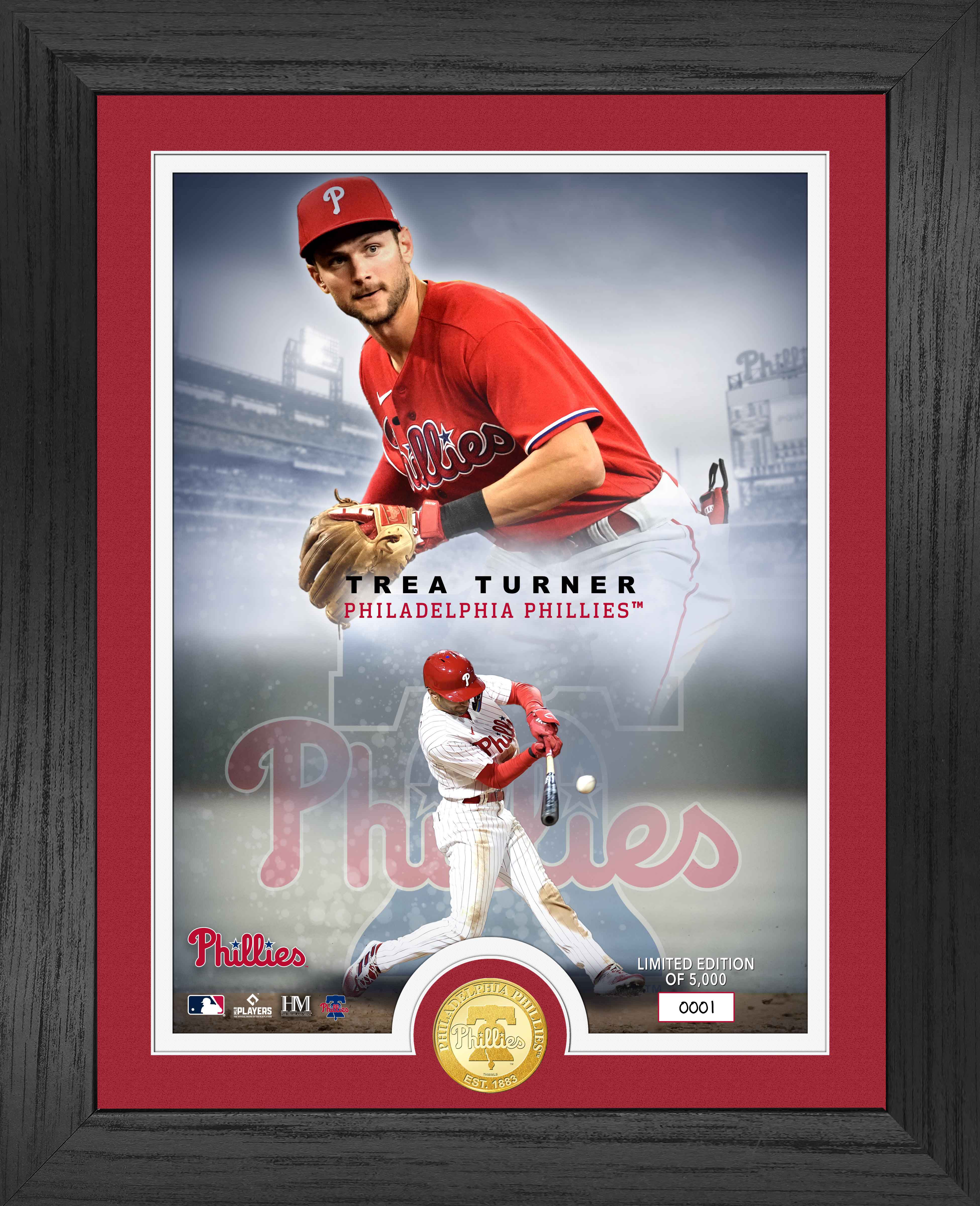 Trea Turner Philadelphia Phillies Legends Bronze Coin Photo Mint