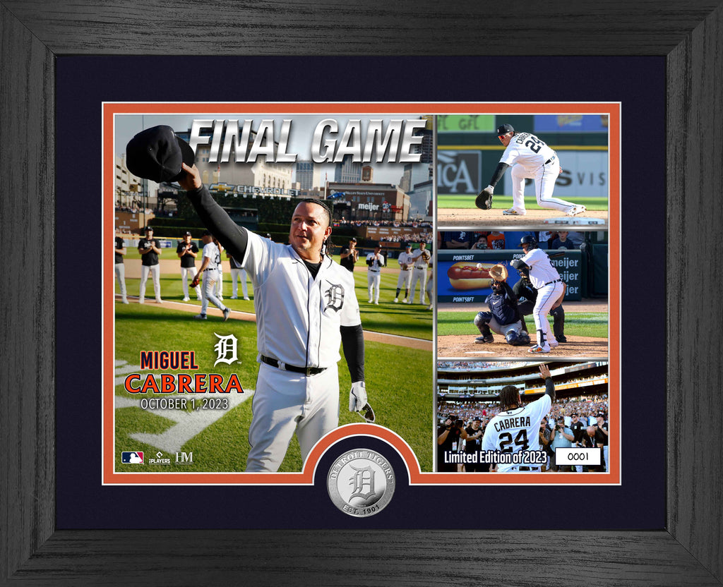 Detroit Tigers Miguel Cabrera Highland Mint 500th Career Home Run 4'' x 6''  Silver Coin Card